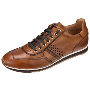 Magnanni Cristian Perforated Leather Sneakers Shoes Cognac